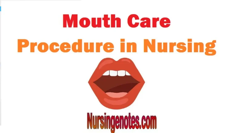 Nurse performing mouth care for bedridden patient