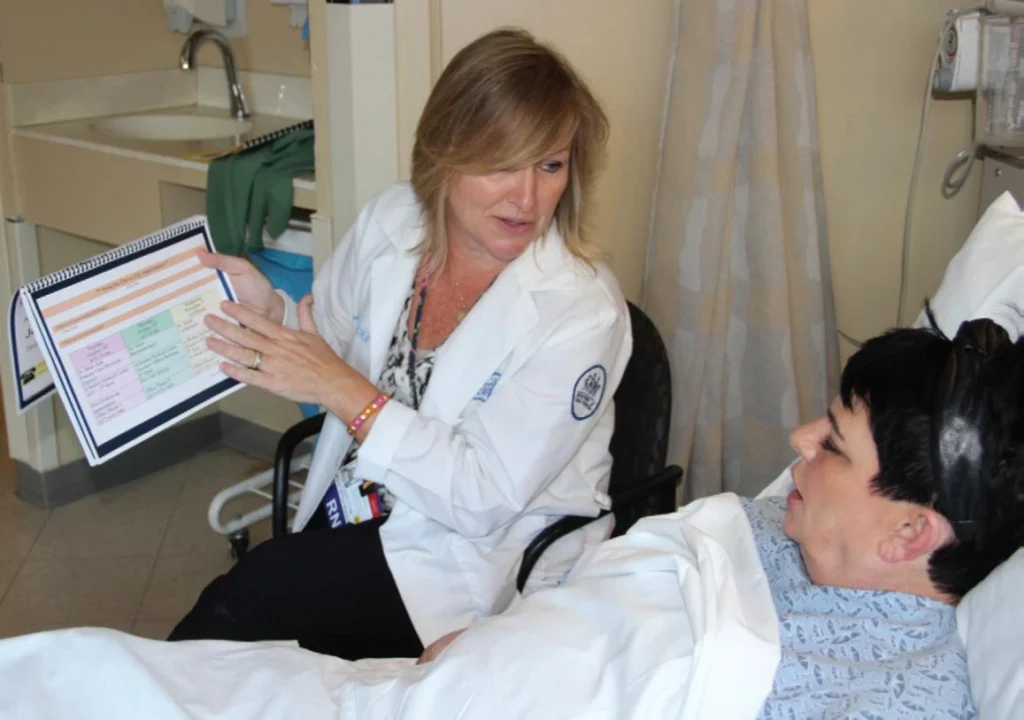 Nursing students learning patient admission procedures at Ideal Institute of Nursing
