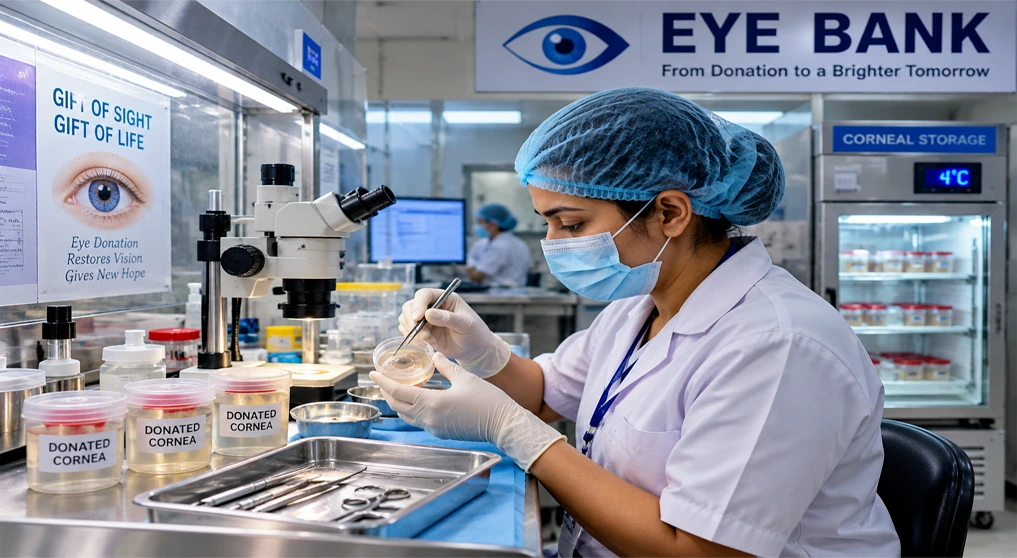 Eye donation and eye banking process from corneal donation to vision restoration
